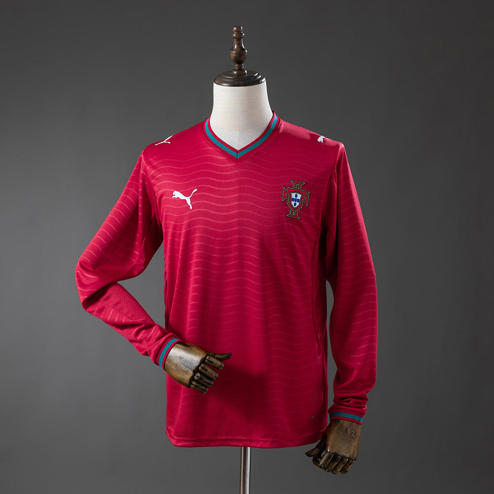 Camiseta 1º Portugal manga larga